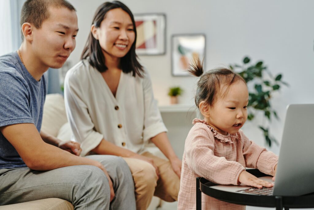 A Family Raising Bilingual Children